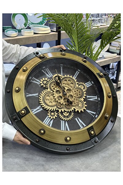 Doğudeko Arow Lüx Dekoratif Büyük Duvar Saati