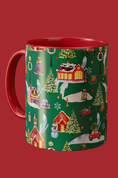 Midas Design "Mountain" Yılbaşı Yeni Yıl Temalı Porselen Tasarım Kupa