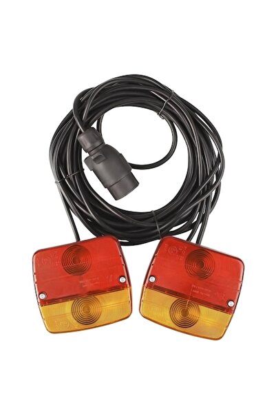 OEM Set de lumini spate CarBeam T12V — 7 pini, cablu 7+2 m, 5 moduri, 105×97×...