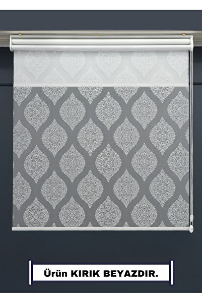 ESDEH Çift Mekanizmalı TÜL+STOR Güneşlik Perde - Çiftli Sistem - 2 Perde TEK ...