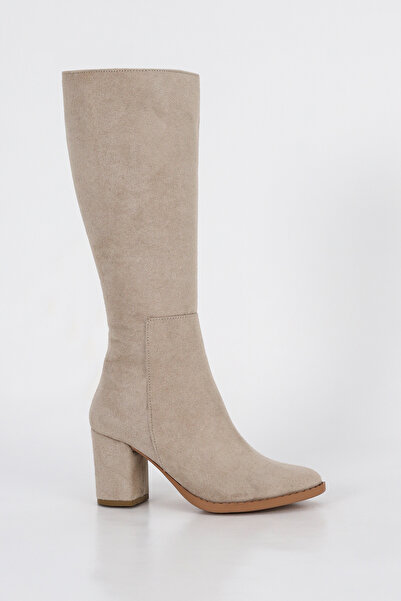 Mamito Ayakkabı Slc 103 Zippered Below-The-Knee Boots
