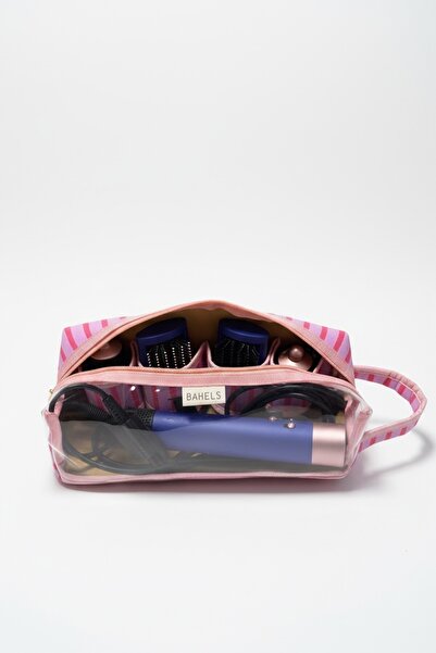 BAHELS Pink Airwrap Compatible and XL Size Bag Travel Case for All Your Hairstyling Needs