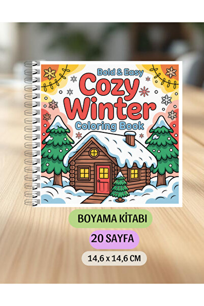 VORACRAFT Boyama Kitabı, Cozy Winter Coloring Book KU0025