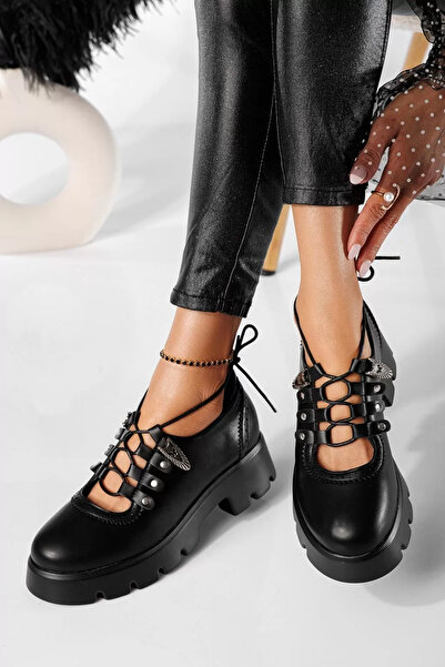 Zaira Дамски черни ежедневни обувки от екокожа Ioana #20767 - 37