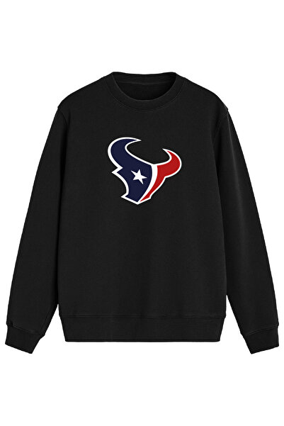 BA Sportswear سترة رياضية سوداء عادية لفريق هيوستن لكرة القدم الأمريكية