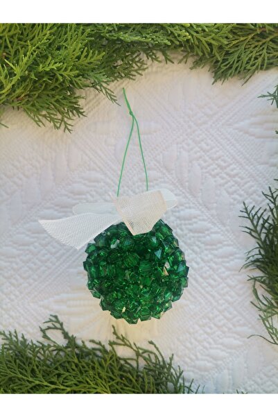 İ&DBABY 1 bucăți de mărgele cub acrilic verde, ornament pentru brad de Crăciu...