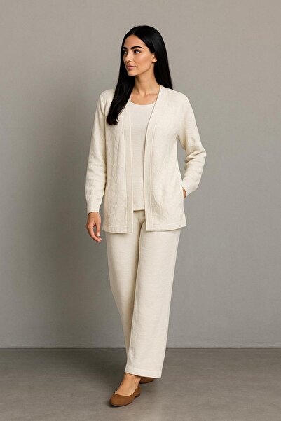 MAY MARA Women's Jacket, Bluze, Pants, Jacquard, 3-Piece Set