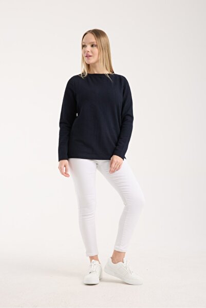 G-FOX Women's Embossed Textured Long Sleeve Knit Blouse – Comfortable Fit, Stretchy and Soft Textured Transitional 3016