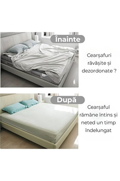 OEM Sistem antiderapant pentru fixarea colțurilor de cearșaf - set de 4, prindere fermă, alb durabil