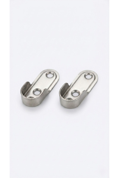 N.S NAMARK طقم حوامل ماسورة ملابس بيضاوية– لون فضي