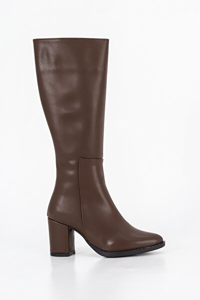 Mamito Ayakkabı Slc 103 Zippered Below-The-Knee Boots