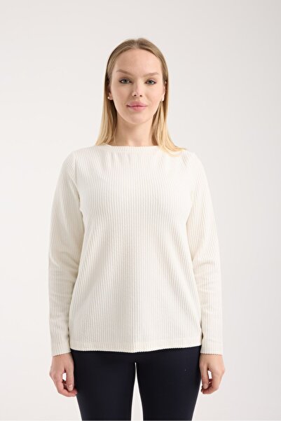 G-FOX Women's Embossed Textured Long Sleeve Knit Blouse – Comfortable Fit, Stretchy and Soft Textured Transitional 3016