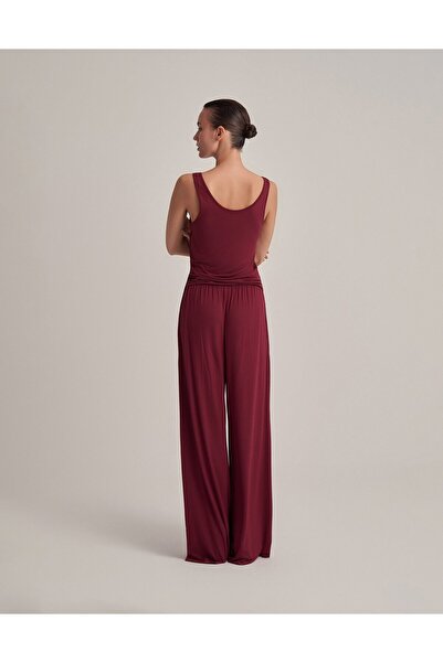 lessandromance RAHAT DÖKÜMLÜ PANTOLON MÜRDÜM