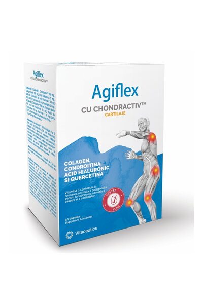 Vitaceutics Supliment alimentar Agiflex, 40 capsule, Chondractiv