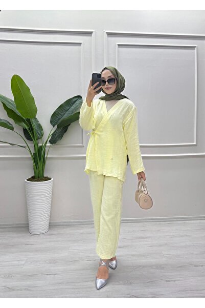 moda acar Muslin Fabric Pants Suit