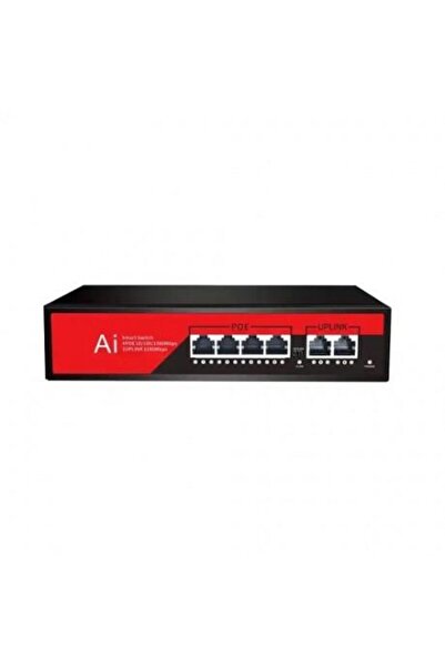 EZCOOL 4Port Ez-04Psf-Fg Gigabit 2-Uplink 65W Poe Unmanaged Switch