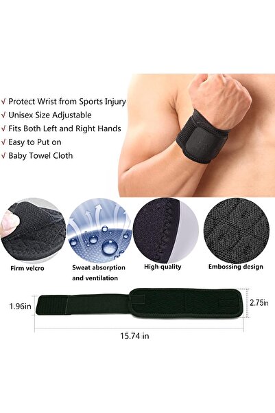 Genaric Wrist Brace 2-Pack — Wrist Wraps for Carpal Tunnel, Weightlifting & P...