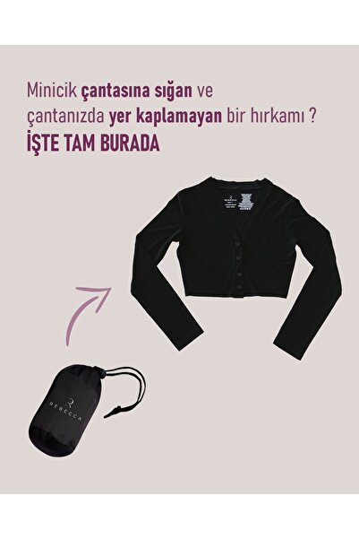 Siyah Maxi Hırka