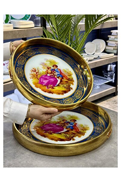 Doğudeko Luxury 2-Liter Glass Inner Marocc Tray