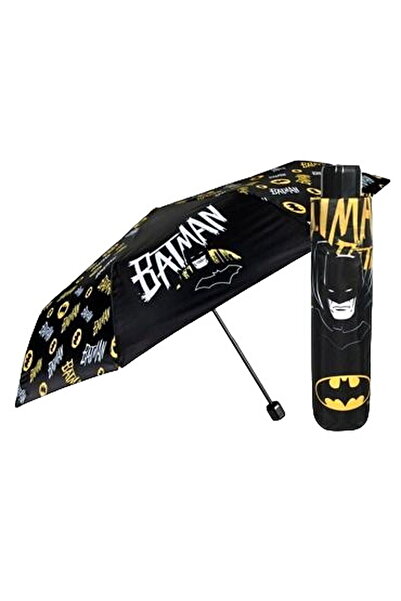 canvas Πτυσσόμενη ομπρέλα Perletti Batman, μαύρη, Ø 91 εκ.