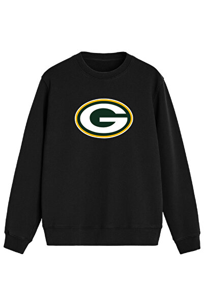 BA Sportswear Green Bay American Football Black Regular Sweatshirt