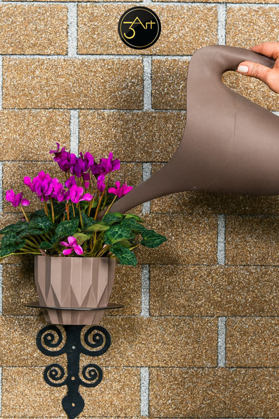 3art Metal Duvar Tipi Saksılık - Estetik Ferforje Tasarım