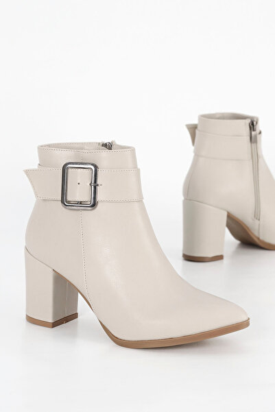 Mamito Ayakkabı Hnm 001 Buckle Detailed Zippered Boots