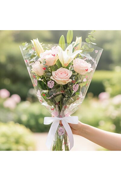 Ethic Solutions كيس تغليف سيلوفان 50×50 سم - ورقة تغليف شفافة سميكة كبيرة للهدايا وسلال الهدايا والأعمال اليدوية