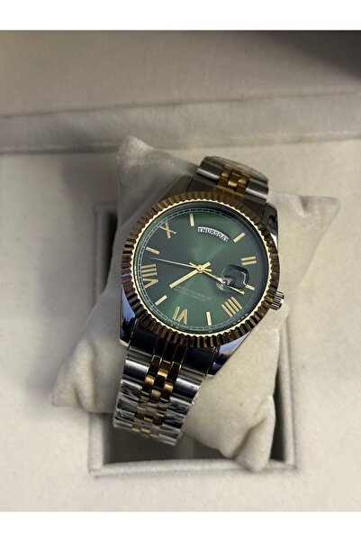 QUARTZ Erkek Rlx Model Çift Takvimli Çelik Kol Saati Hediye Kutusunda