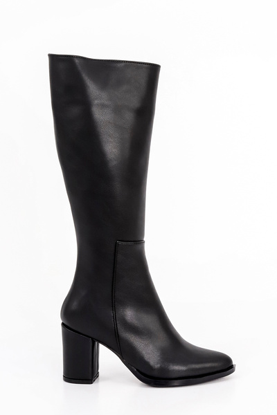 Mamito Ayakkabı Slc 103 Zippered Below-The-Knee Boots