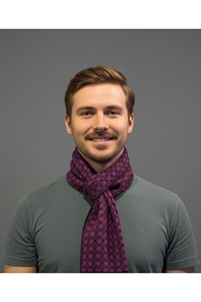 Şirin Giyim Aksesuar Eșarfă pentru bărbați cu model baklava pe două fețe, căl...