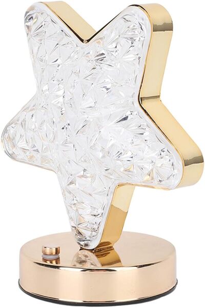 Yuwell YU WELL Crystal Table Lamp Smart Touch 3-Color Changing Desk Lamp (Star)