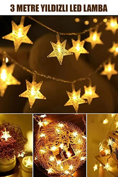 CMT 3 METRE YILDIZLI 2 FONKSİYONLU LED DEKOR LAMBA
