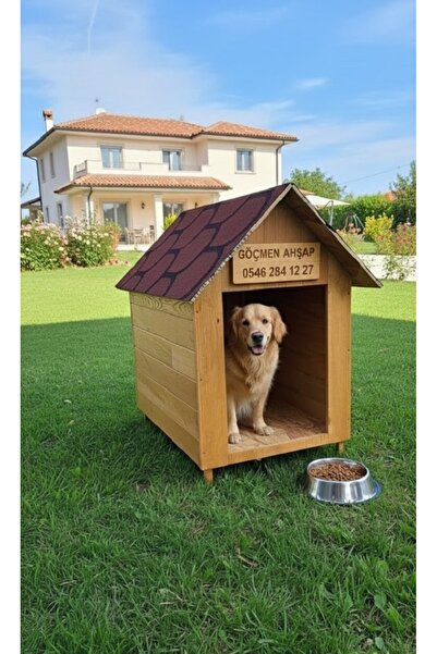 worldofwood Köpekler Için Doğal Ahşap Kulübe Dış Mekan Köpek Evi