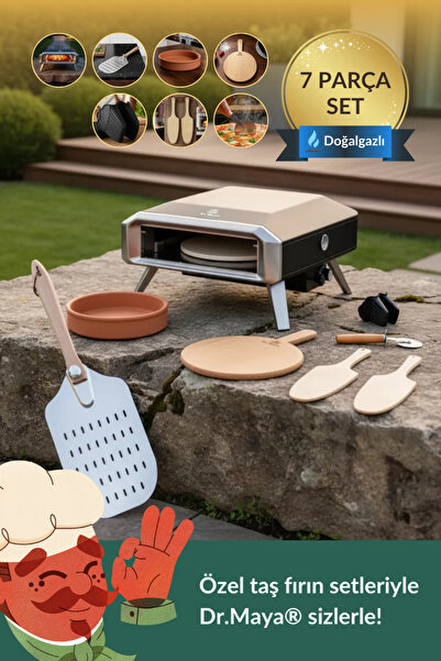 Dr.Maya Özel Bahçe Seti Grubu - 7 Parça | Garden Bahçe Taş Fırın Makinesi (Do...