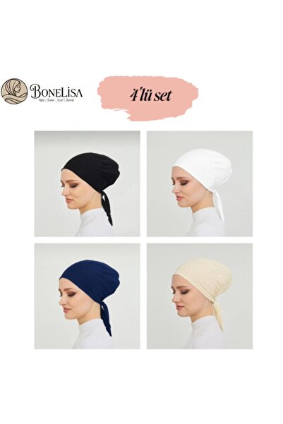 Bonelisa 4-Piece Combed Cotton Bonnet