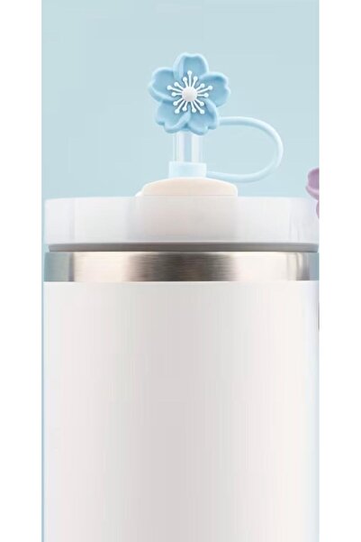 alisa 1 Thermos - Cute Flower Silicone Straw Cover for Cups with Straws
