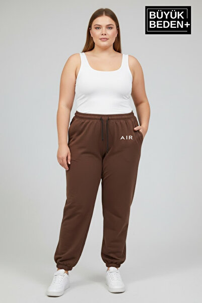 Superlife Women's Plus Size Elastic Leg Comfortable Fit Ar Printed Slim Sweatpants Spr26Beak951-1