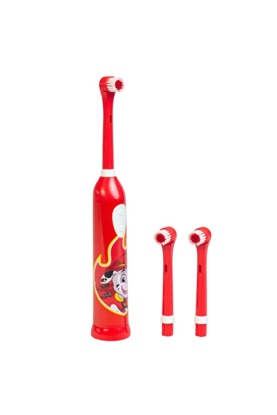PAW PATROL Marshall Electric Toothbrush, for Kids, 2 x AAA batteries included, Red