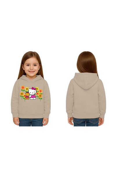 SEDİRLİ Unisex hello kity cu imprimeu Copii Swae tricou cu imprimeu cu glugă ...