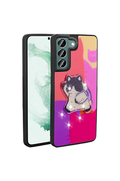 zore غطاء حماية لهاتف Galaxy S22 من السيليكون من MSRA Amas مع شكل أيقوني منقو...