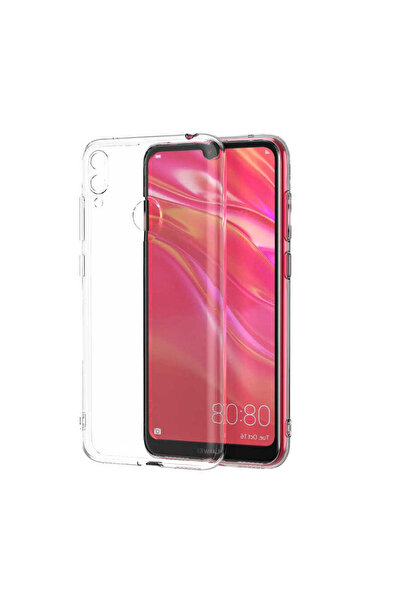 zore Huawei Y7 Prime 2019 Case Asma Super Silicone Cover with Camera Protection - Colorless