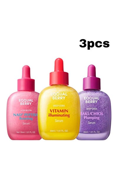 EQQUALBERRYS مجموعة 3 سيروم من ايكوالبيري– تفتيح + شد + مكافحة التجاعيد 30ml