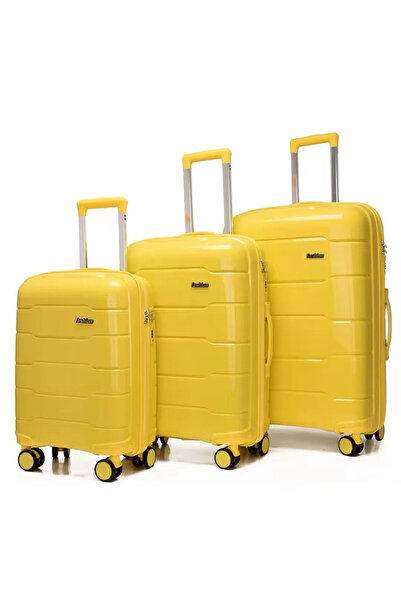 Generic PP Hard Shell 3-Piece Luggage Set | Lightweight Durable Suitcase with TSA Lock and 360 Wheels