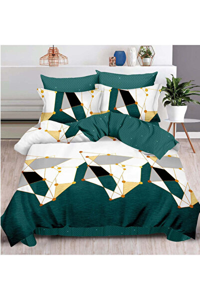 trendyhome Fine Cotton Underwear with Elastic 6 Pieces, Geometric Shapes, Green, T149