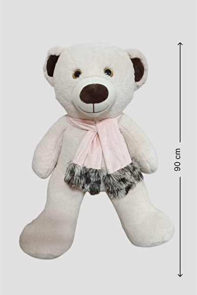 GRAN TOYS Oyun ve Uyku Arkadaşım Peluş Atkılı Göbekli Ayı