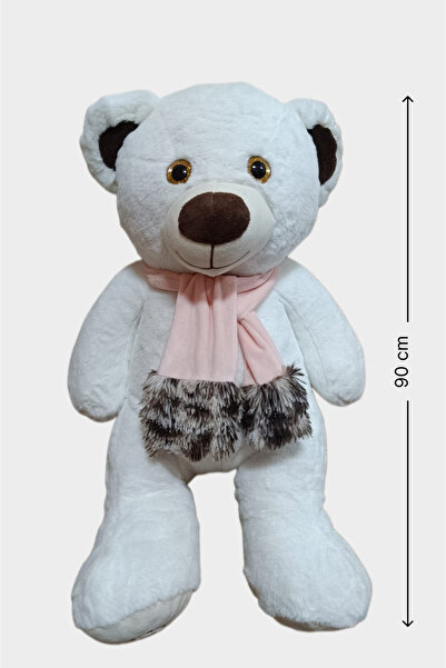 GRAN TOYS Oyun ve Uyku Arkadaşım Peluş Atkılı Göbekli Ayı