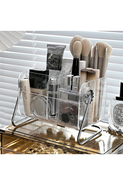 Generic Portable clear acrylic/plastic makeup organizer or desk