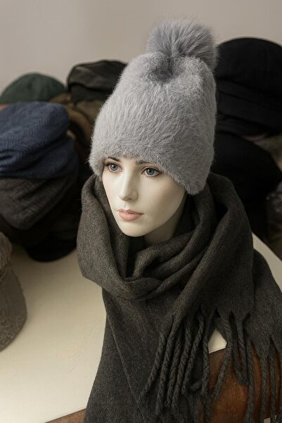 kuru Set de iarnă Super Double – Combinație de beretă și eșarfă pentru femei ...
