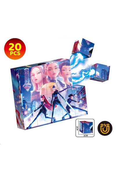 OEM Magnetic construction blocks, 20 pcs, K-Pop-compatible, STEM educational, ABS plastic, 3+ yrs